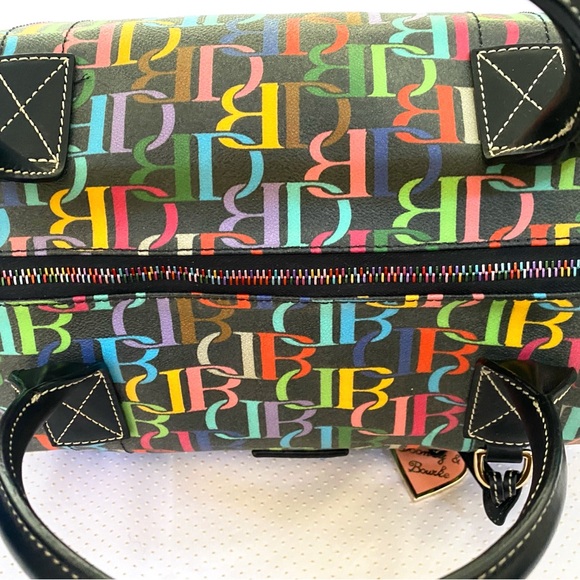 Dooney and Bourke retro scribble duffel(rainbow)HTF - Picture 11 of 14